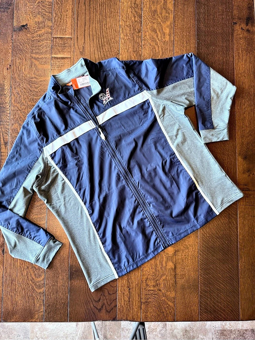 Cutter & Buck Milwaukee Brewers Jacket in Blue & Gray Size XXXL